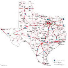 Map of Texas